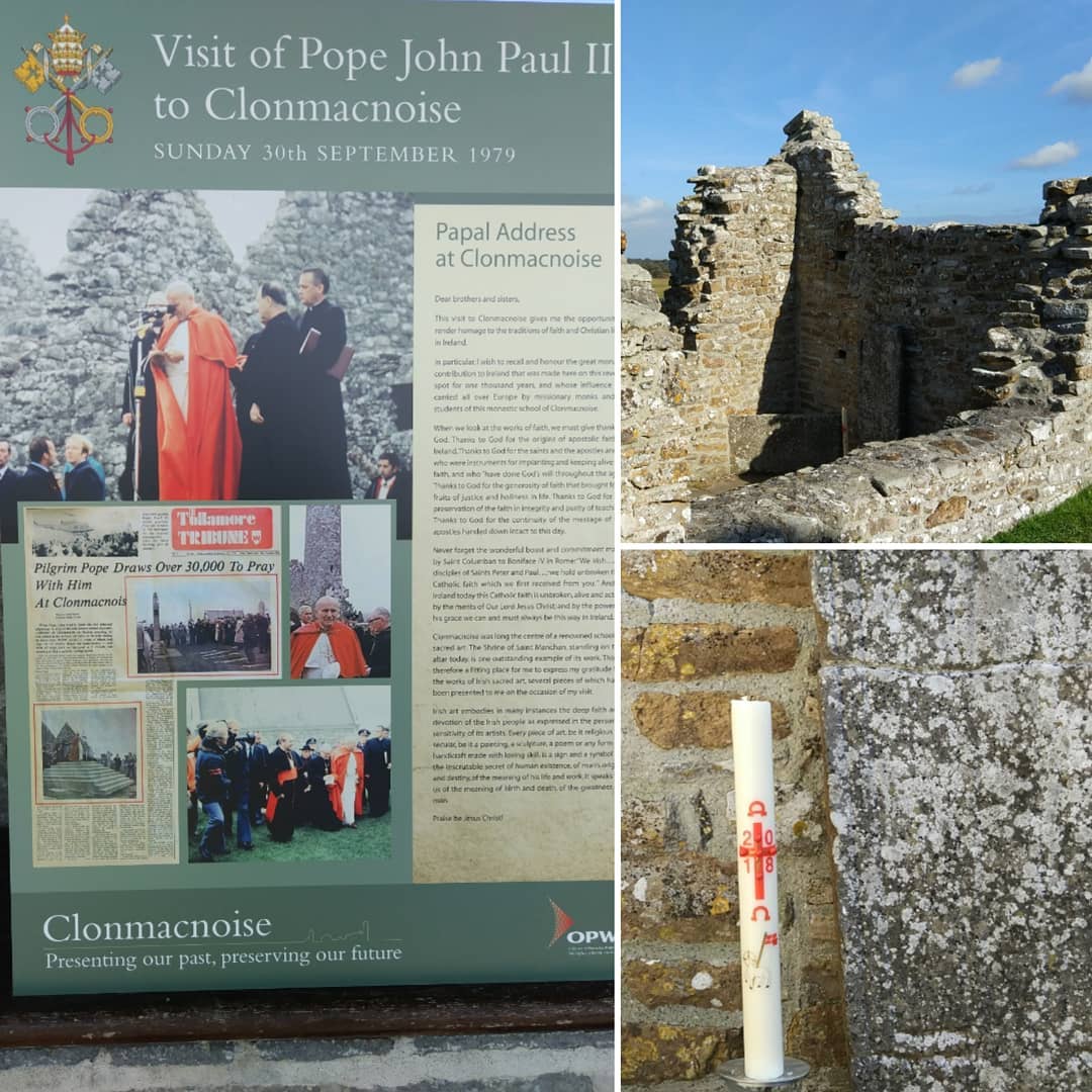 Jutro okrągła rocznica wizyta Jana Pawła II w Clonmacnois. Tak…