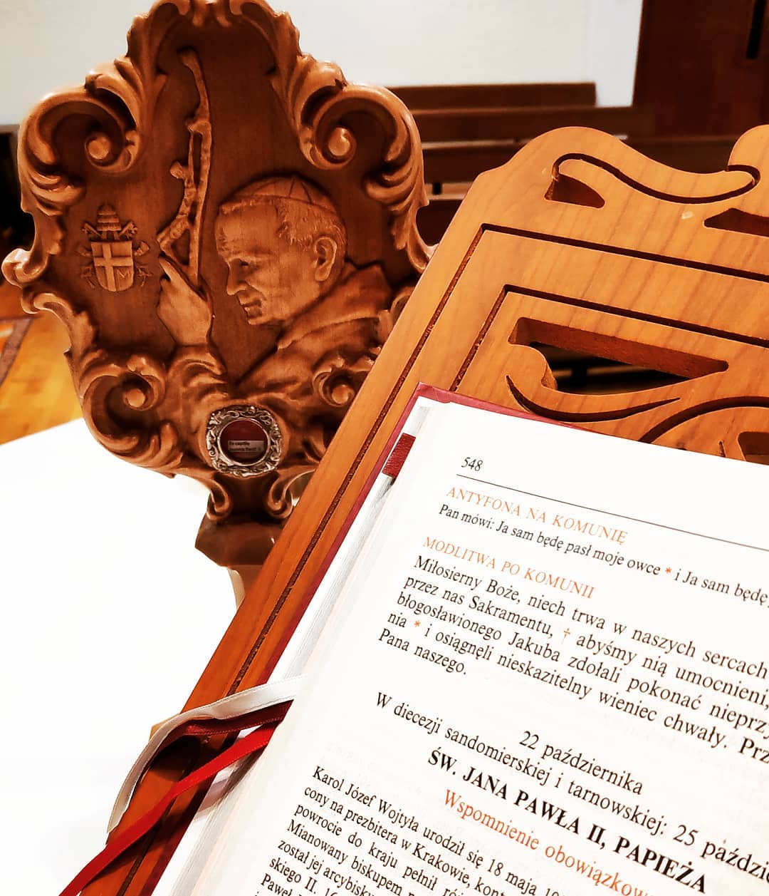 Dzisiejsza wieczorna Eucharystia w obecności relikwi świętego…