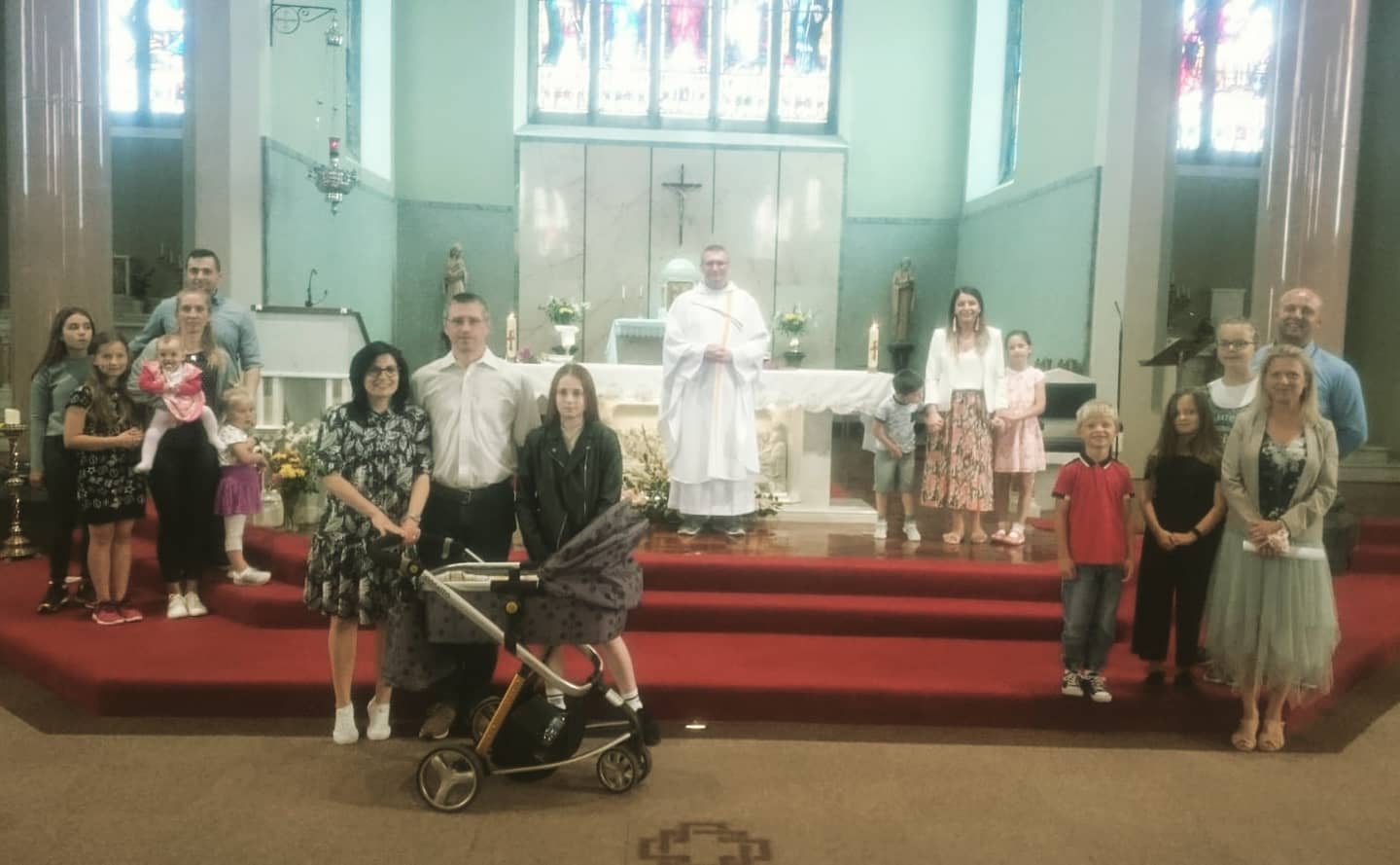 Socially distant farewell Mass for some members of our Domestic…