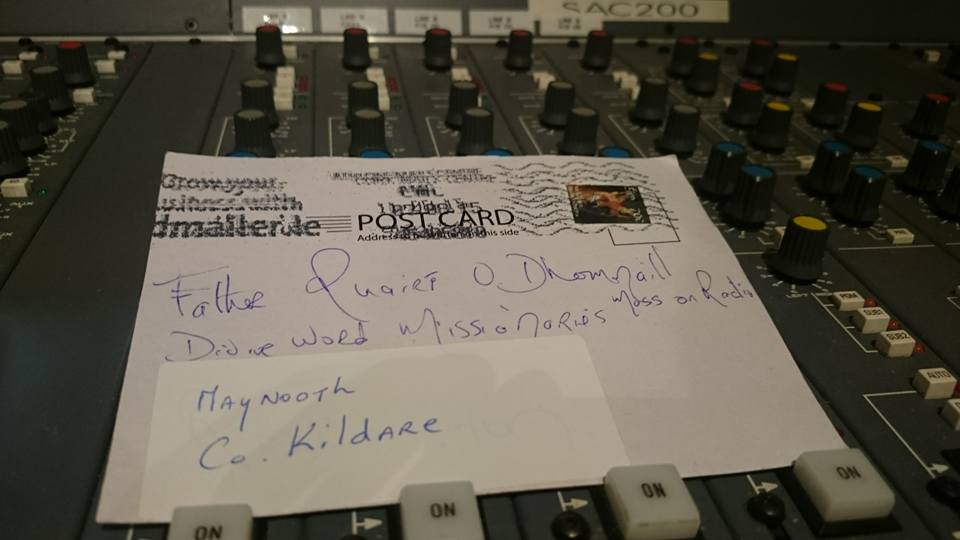 It is very unusual to get a 'thank you' letter for Radio Mass…