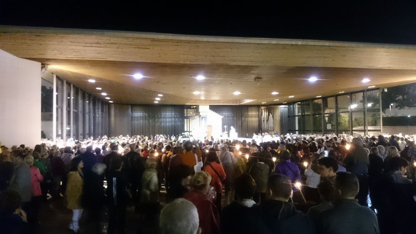 Last night the rosary was presided by card. Robert Sarah from…