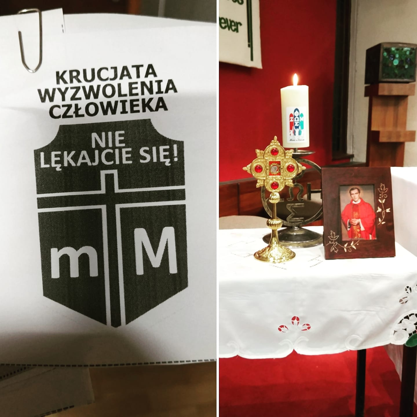 Tego wieczoru ks. Jerzy towarzyszył spotkaniu Diakonii Modlitwy…