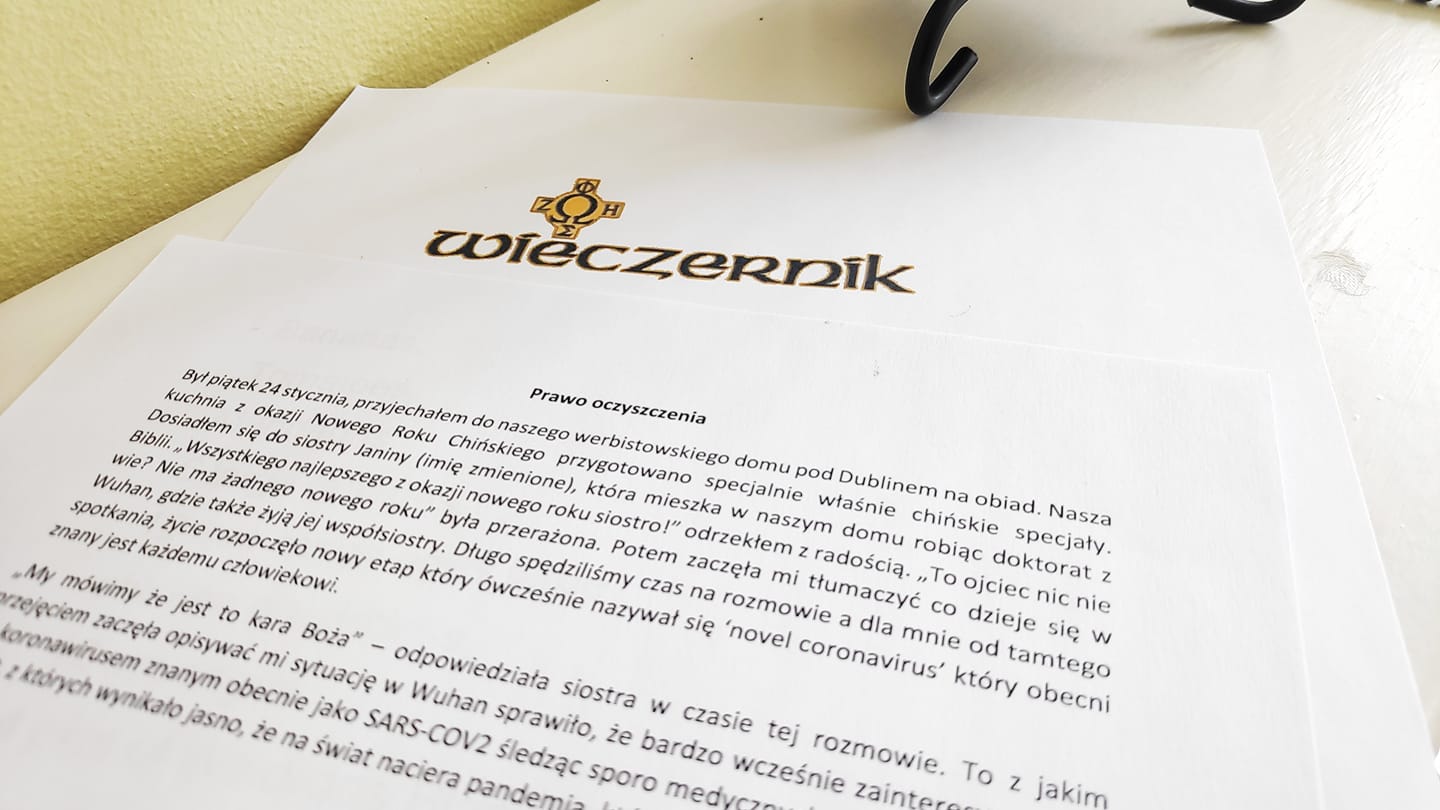 Zostałem zaproszony przez redakcję Wieczernika…