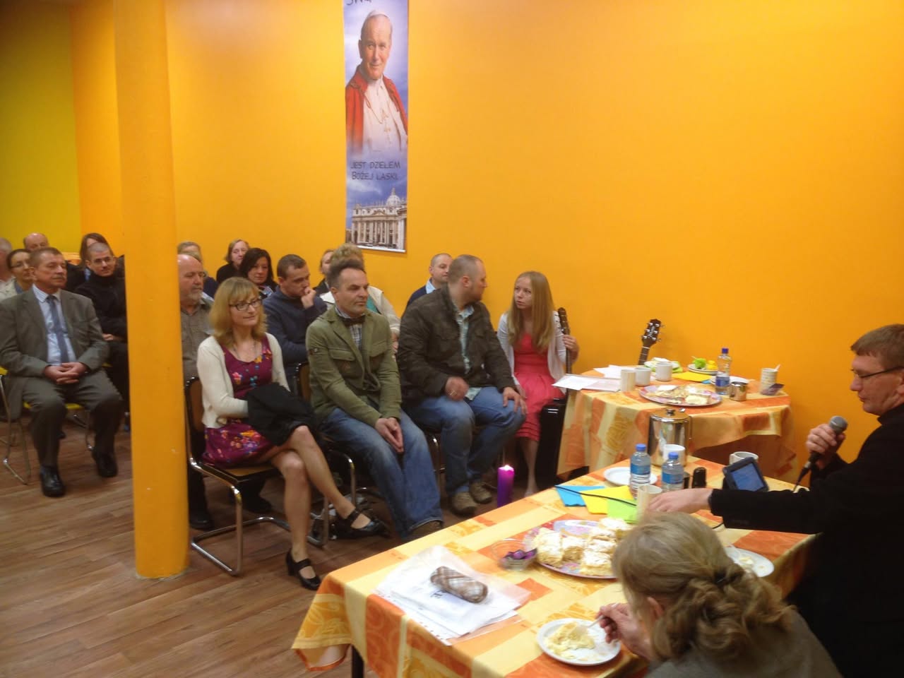 This afternoon we were celebrating 94 birthday of Pope Saint…
