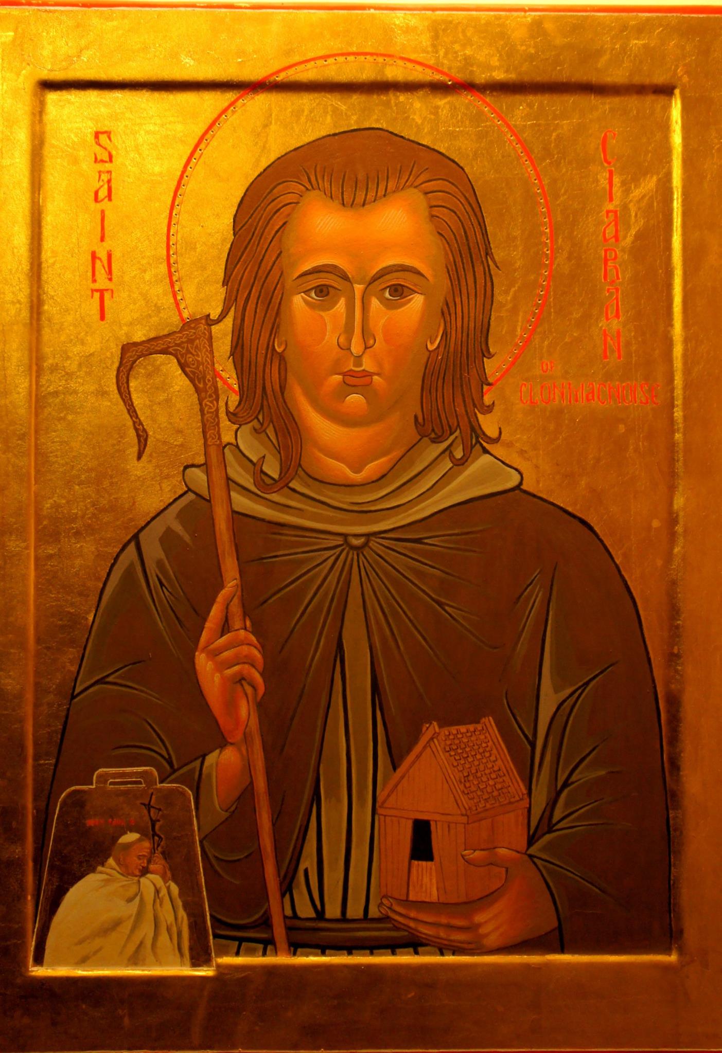 Today is his feast day: St Ciaran of Clonmacnois pray for us! :) For those who don't know him please click here: http://