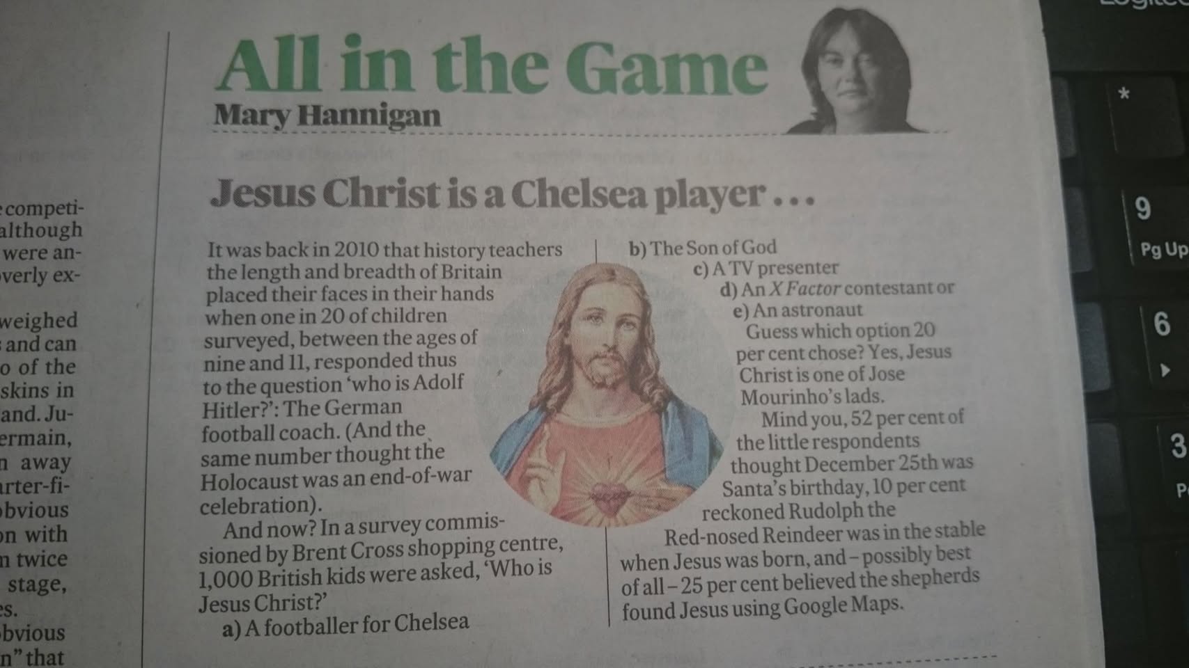 Thanks to my confrere John Owen who found this news. Just shows…