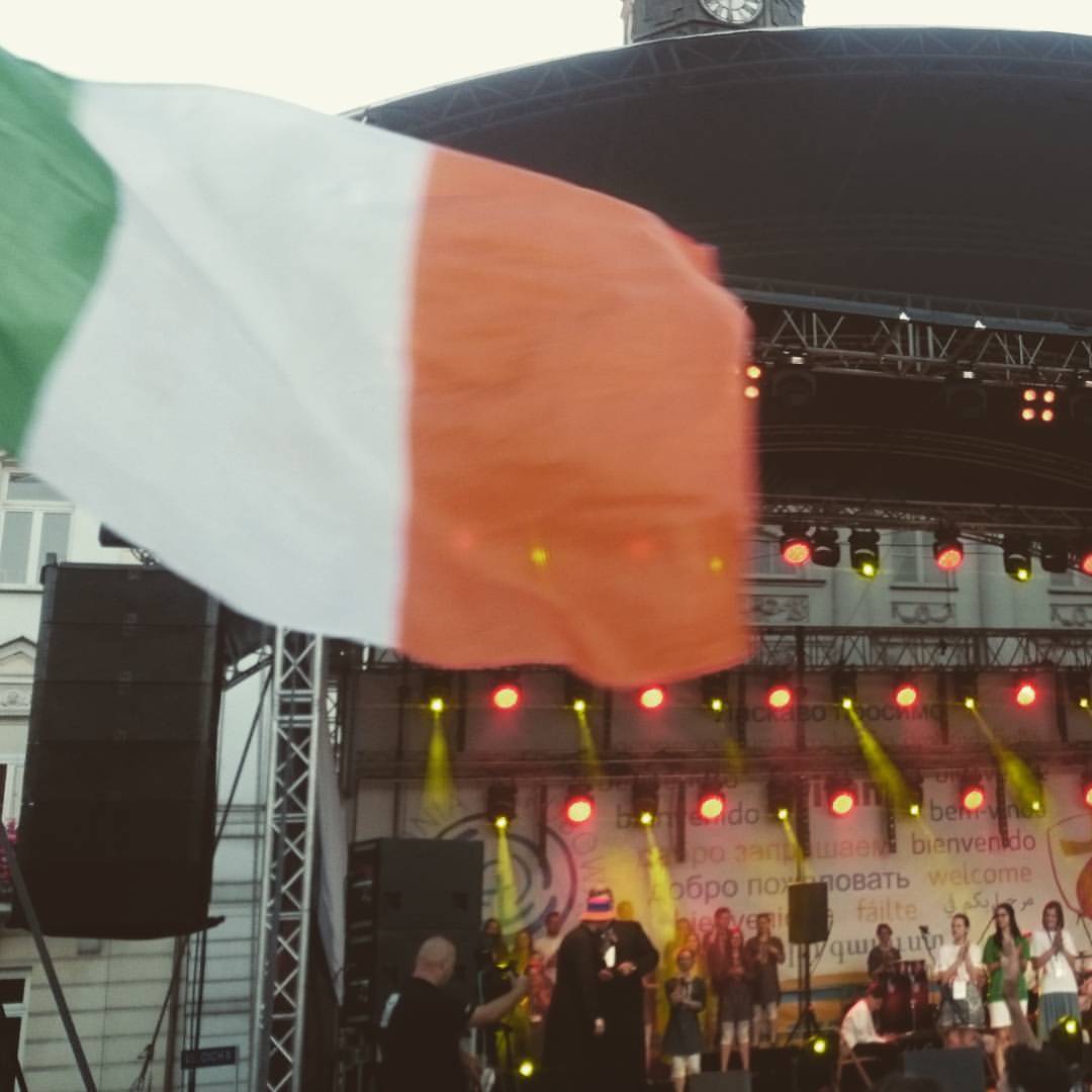Ceremonia otwarcia #śdm w Płocku. Nasza irlandzka flaga…