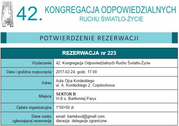 Mogę już oficjalnie napisać, że będę po kilkunastu latach znów na Kongregacji Odpowiedzialnych Ruchu Światło-Życie, repr
