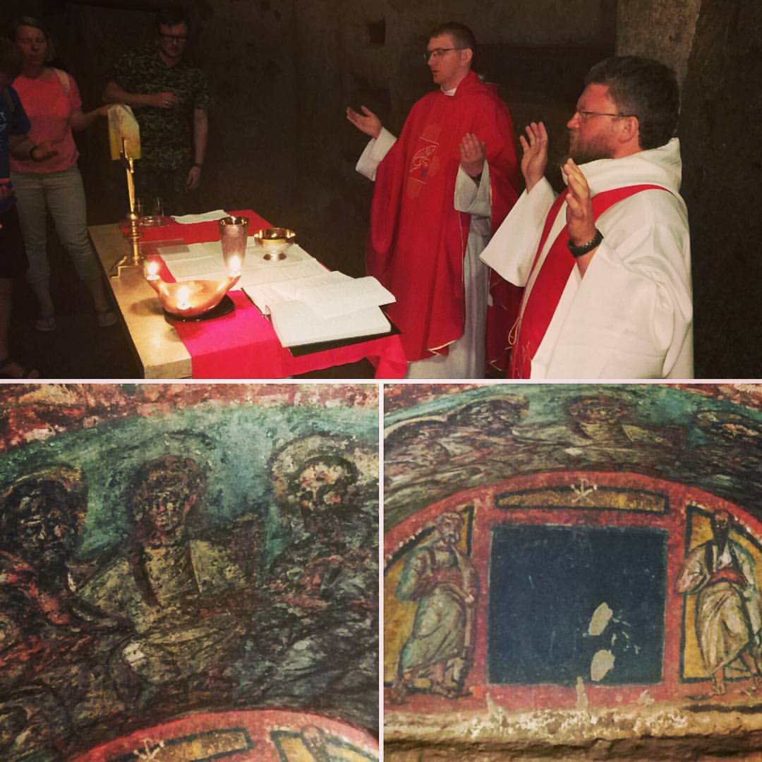 Dziś wybraliśmy się do katakumb Domitylli (opiekują się nimi…