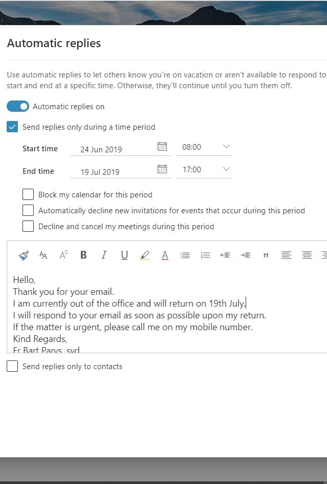 Ten moment kiedy ustawiasz wakacyjny autoresponder w biurze.…