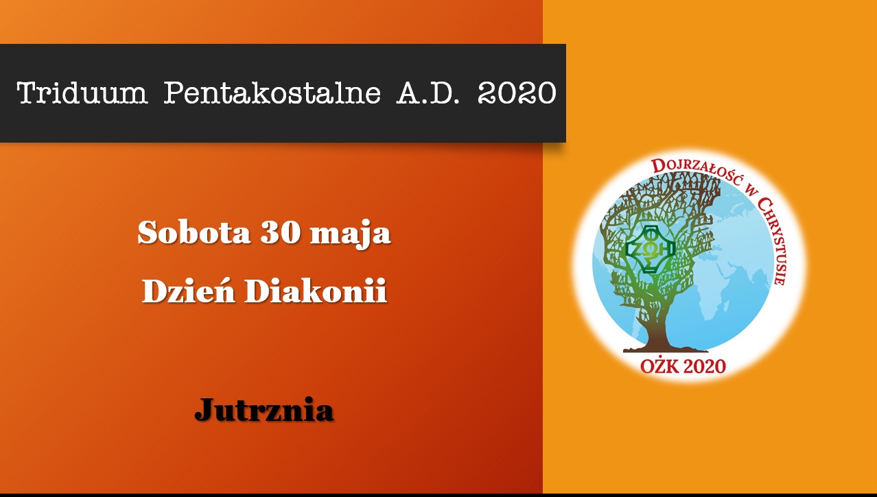W Ruchu Światło-Życie od piątku do Święta Matki Kościoła w poniedziałek, przeżywamy tzw. Triduum Pentakostalne, wprowadz