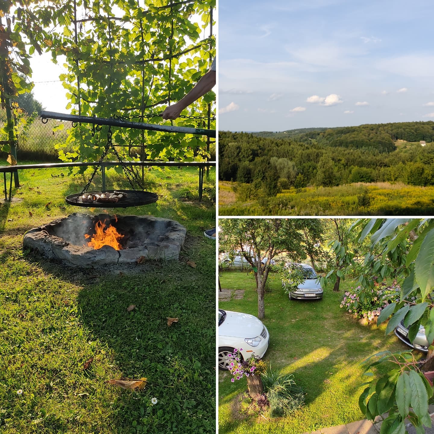 A afterek pooazowy z rodziną na rodzinnym Podkarpaciu.🍖🍞🍢🔥