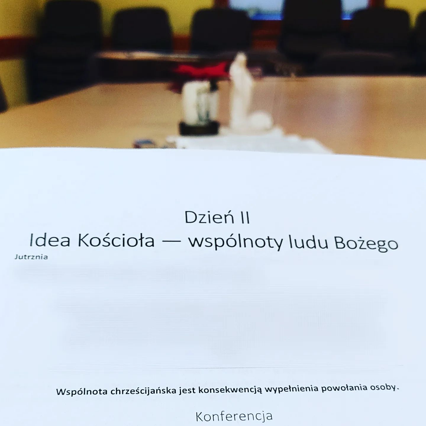 Drugi dzień rekolekcji INMK to drugi filar albo inaczej…