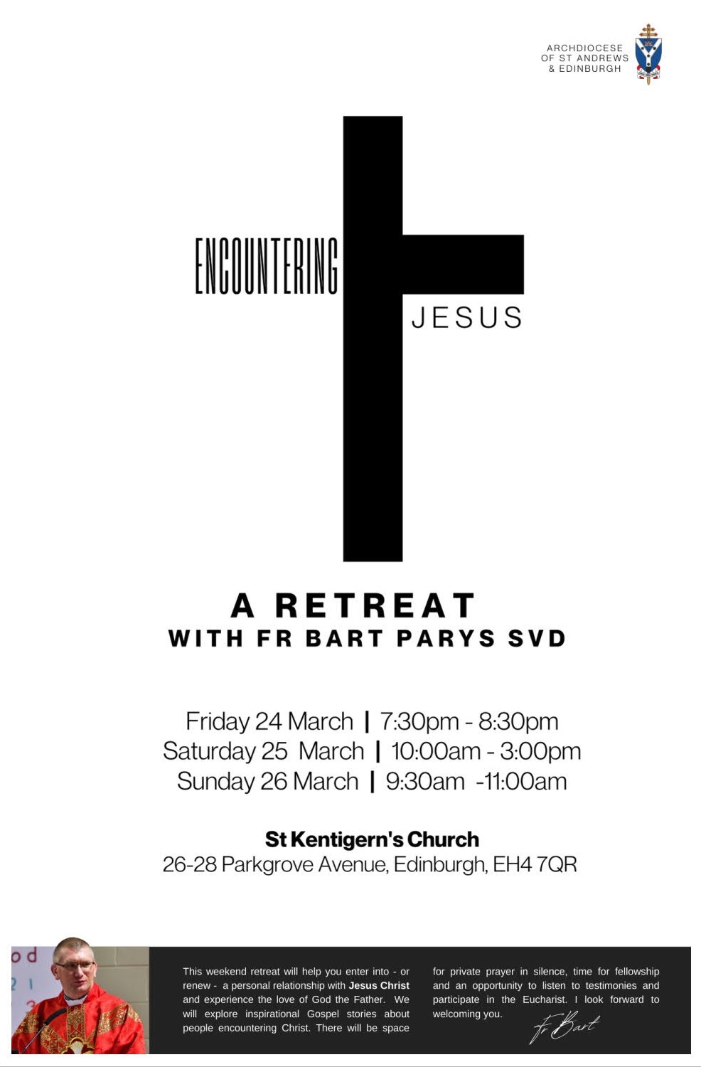 In two weeks, we will create spacetime to encounter Jesus in St…
