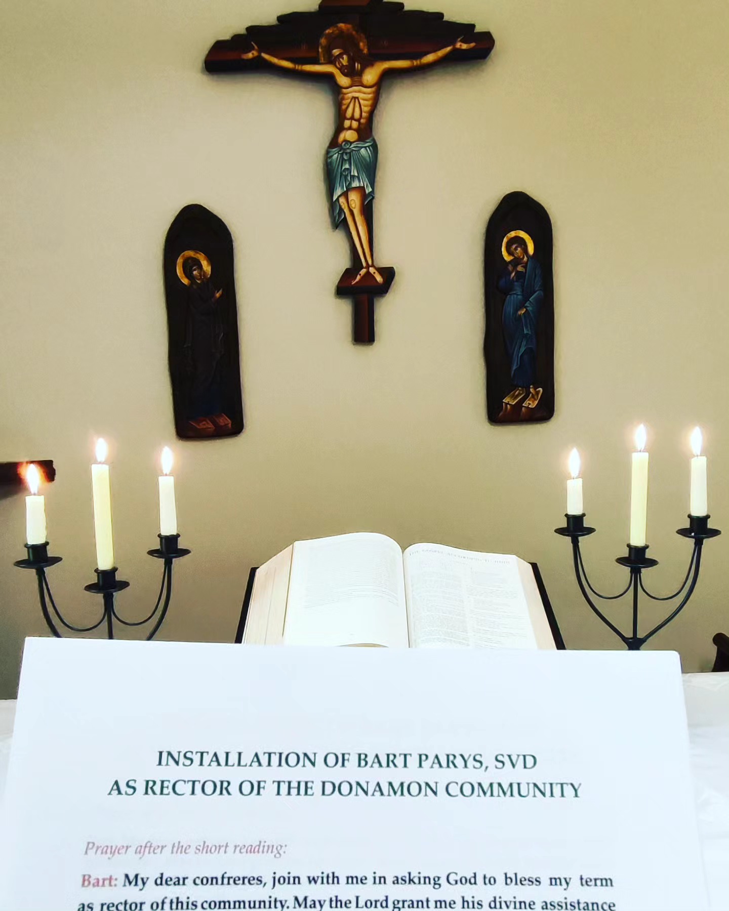 So, today, a new chapter in my missionary vocation begins. I am formally taking responsibility for the community here in