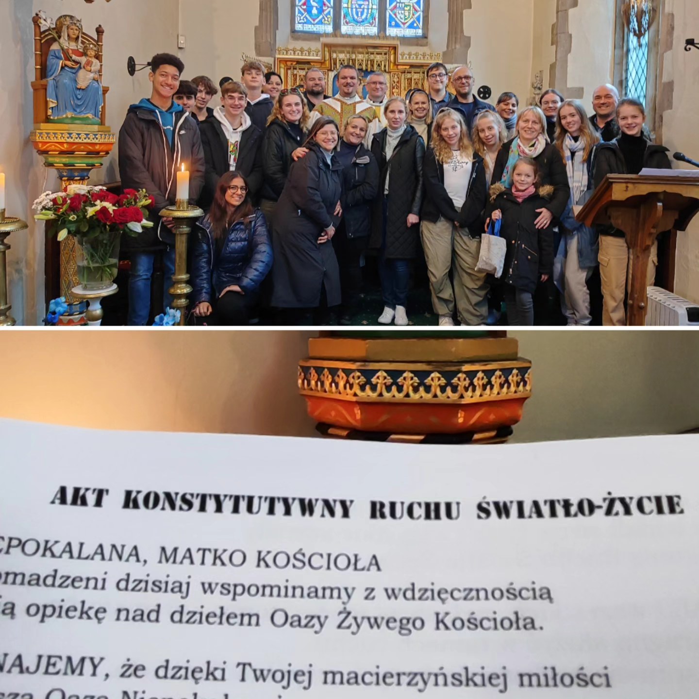 Dziś szczyt obecnego pobytu w Anglii: pielgrzymka z członkami…