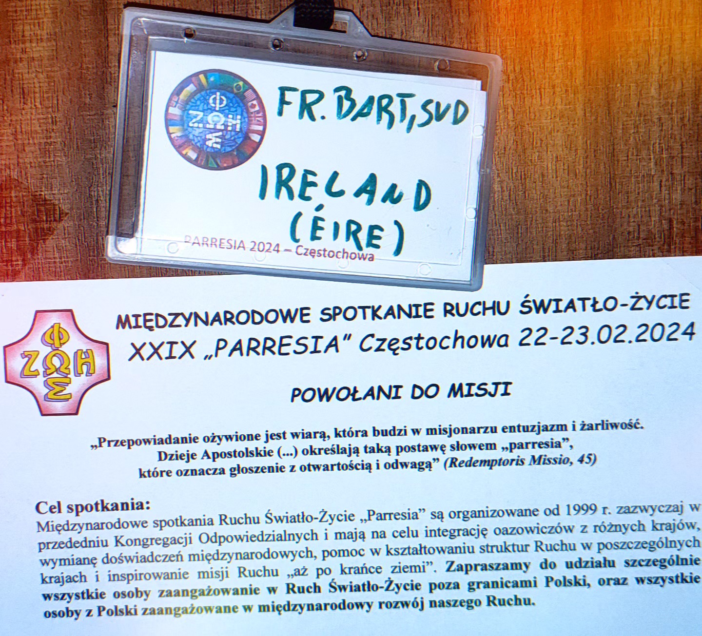 Główny dzień spotkania międzynarodowego, dzielimy się tym co…