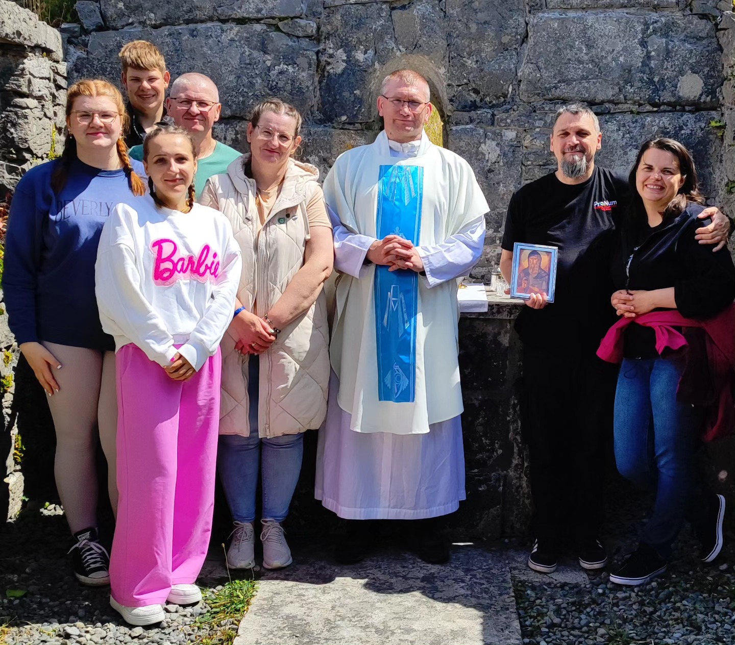 Po Eucharystii na grobie Św Endy, ojca życia monastycznego w…