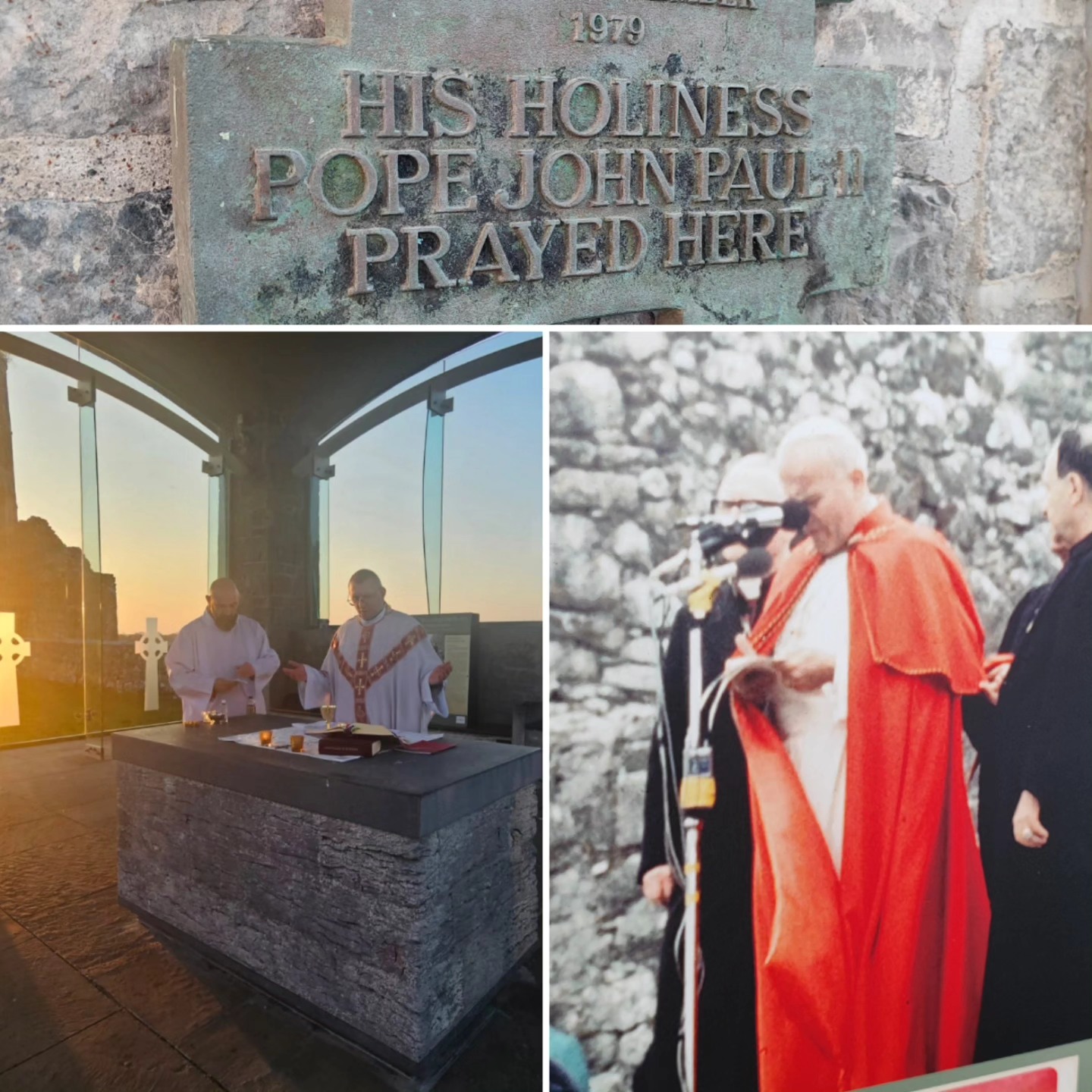 Nie było to absolutnie planowane ale dzisiejszego wieczoru Opatrzność zaprowadziła nas do... Clonmacnois gdzie przy zach