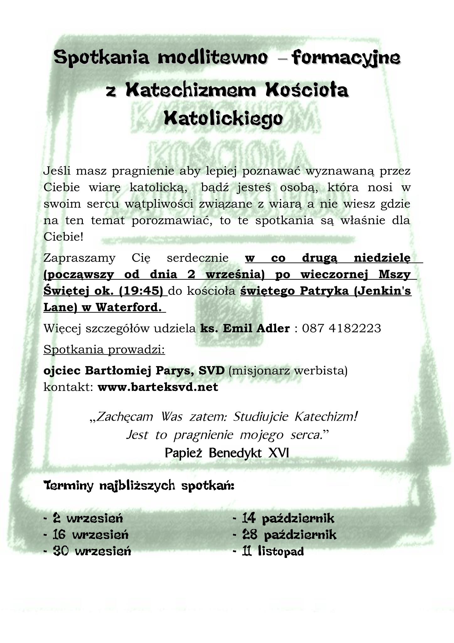 Od jutra rusza nowa seria Katechez na podstawie Katechizmu…